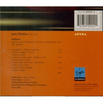 SIBELIUS - Järvi - Kullervo symphonie, pour voix et orchestre op.7